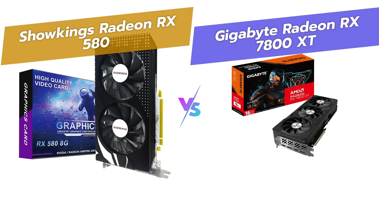 🎮 SHOWKINGS RX 580 vs GIGABYTE RX 7800 XT! 💥