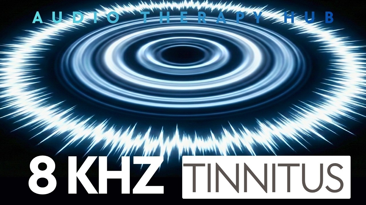 Stop Piercing High-Pitched Tinnitus | 8000 Hz Masking Sound That WORKS | 8 Hours Black Screen