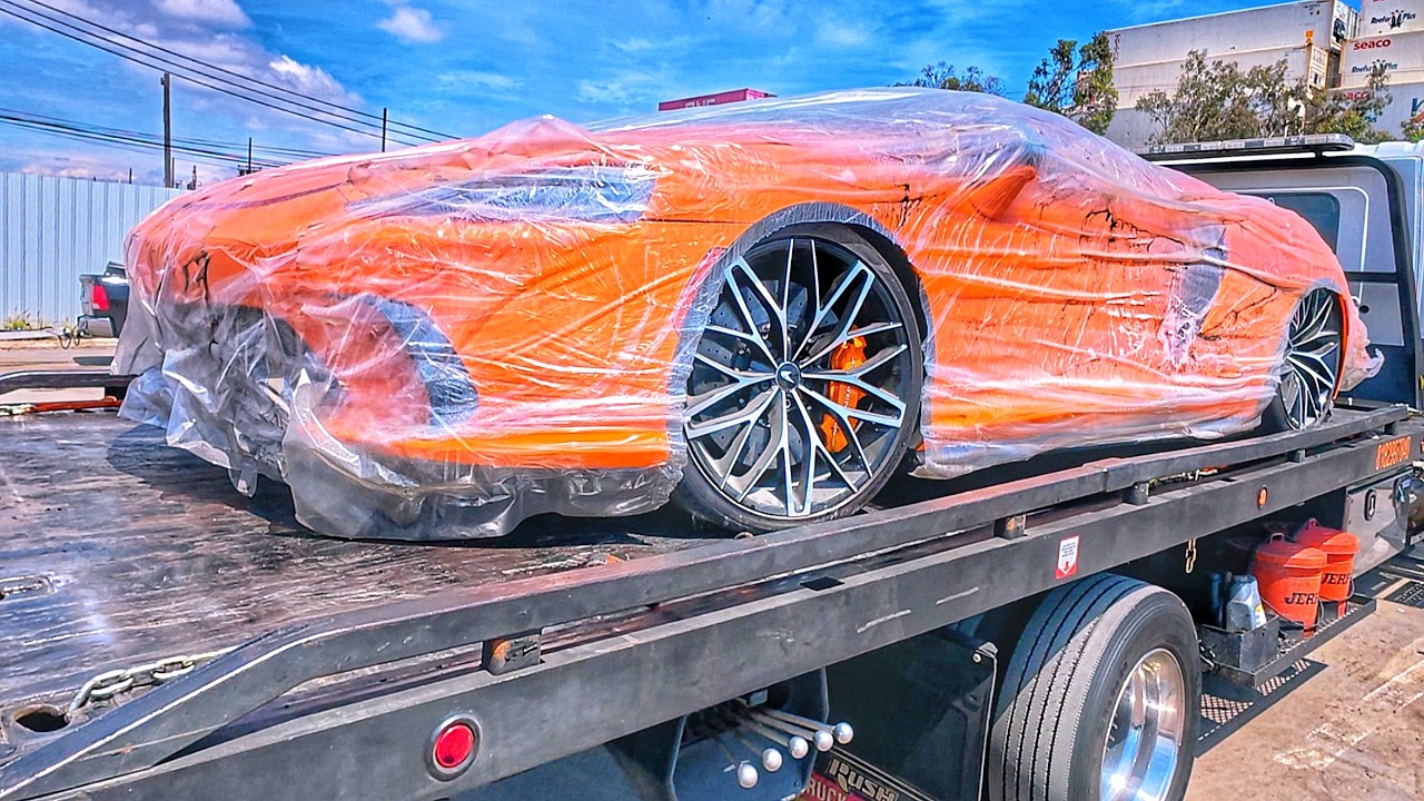 Купили Разбитый McLaren GTS на оживление! Сколько стоят запчасти?