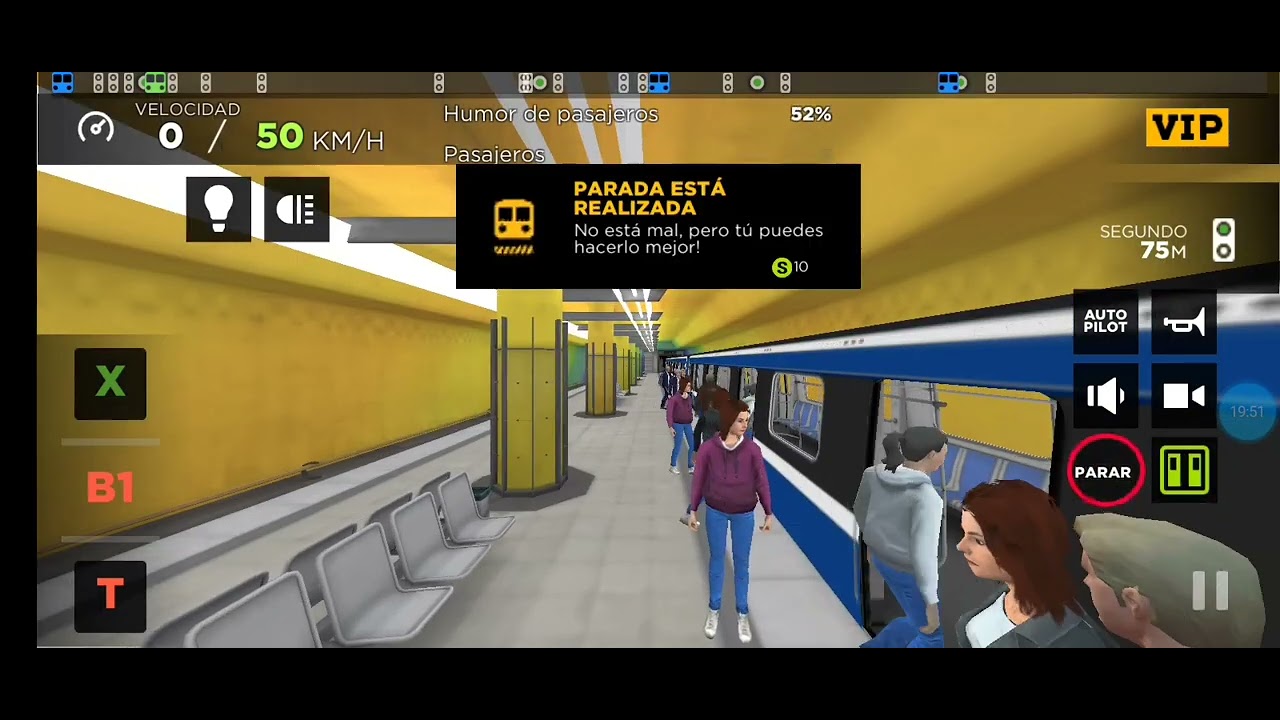 Subway simulador 3d línea bancaria