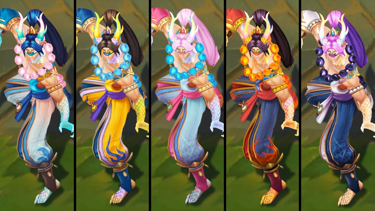 All Heavenscale Lee Sin Chromas (League of Legends)