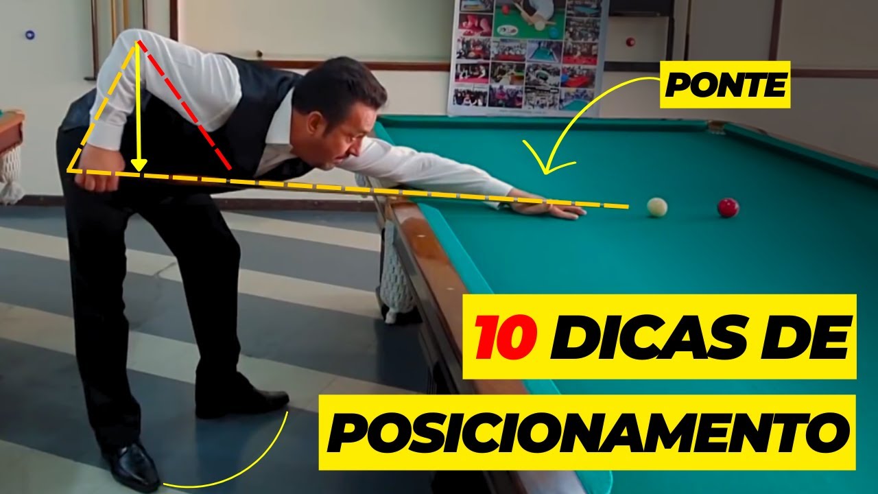 10 dicas de como melhorar seu posicionamento na sinuca
