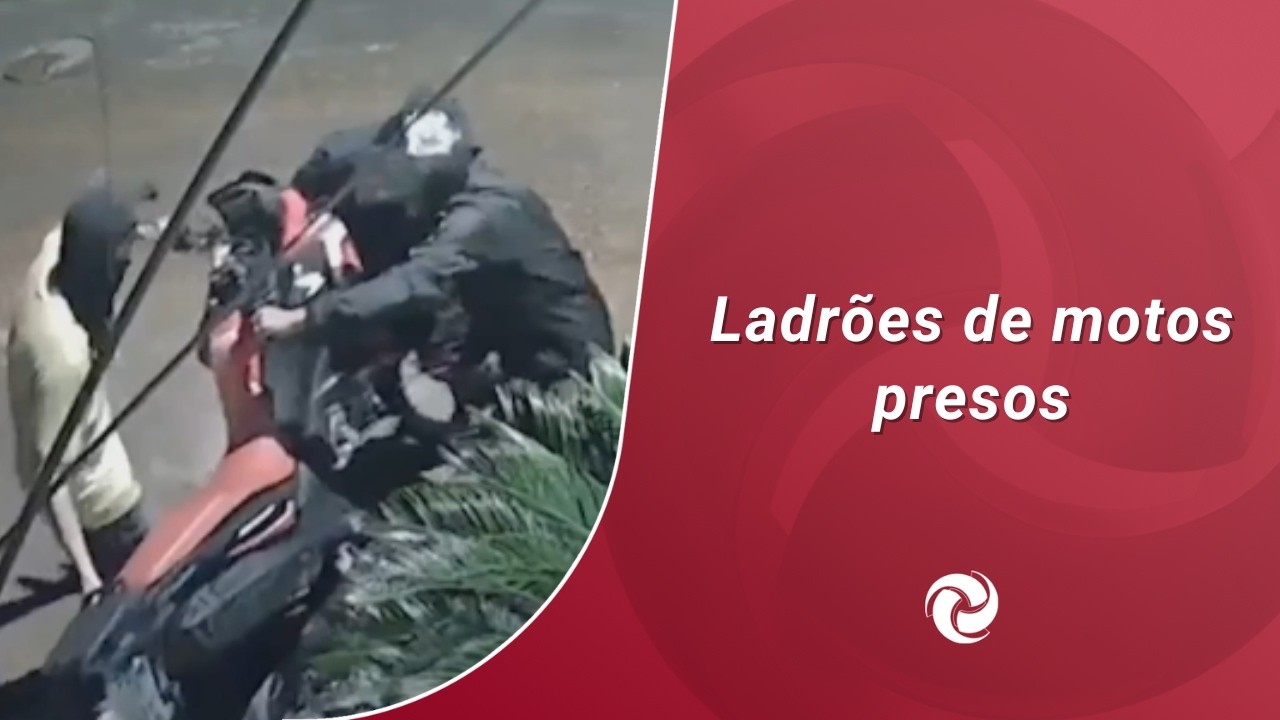 Ladrões de motos presos