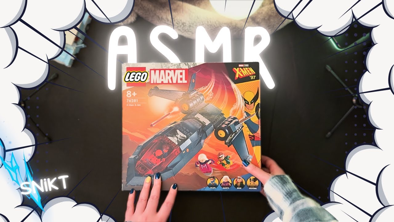 ASMR Lego Marvel Full Build 1hr no talking | X-Men '97 X-Jet