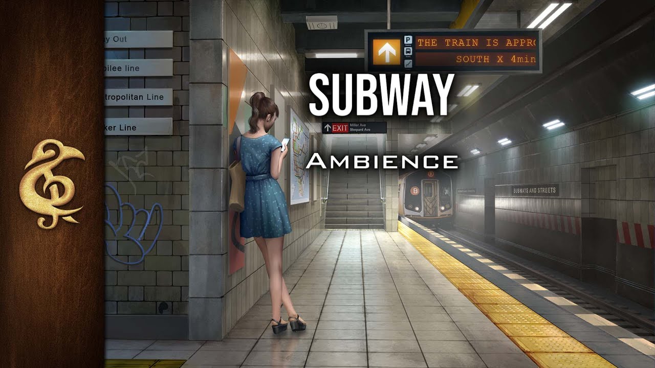 Subway | Announcements, Crowded, Modern RPG Ambience | 3 Hours