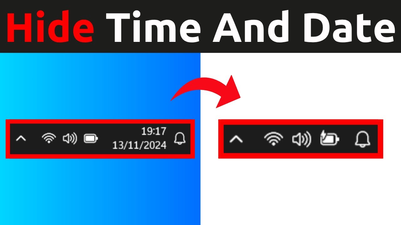 How To Hide Or Show Time And Date In The System Tray On Windows 11