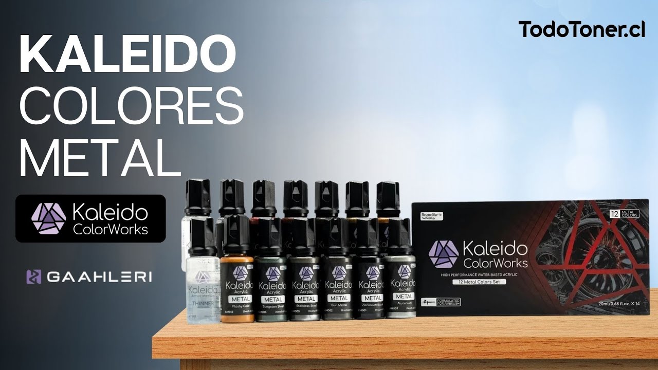 Kaleido ColorWorks | Colores Metal para Aerografía 🌈