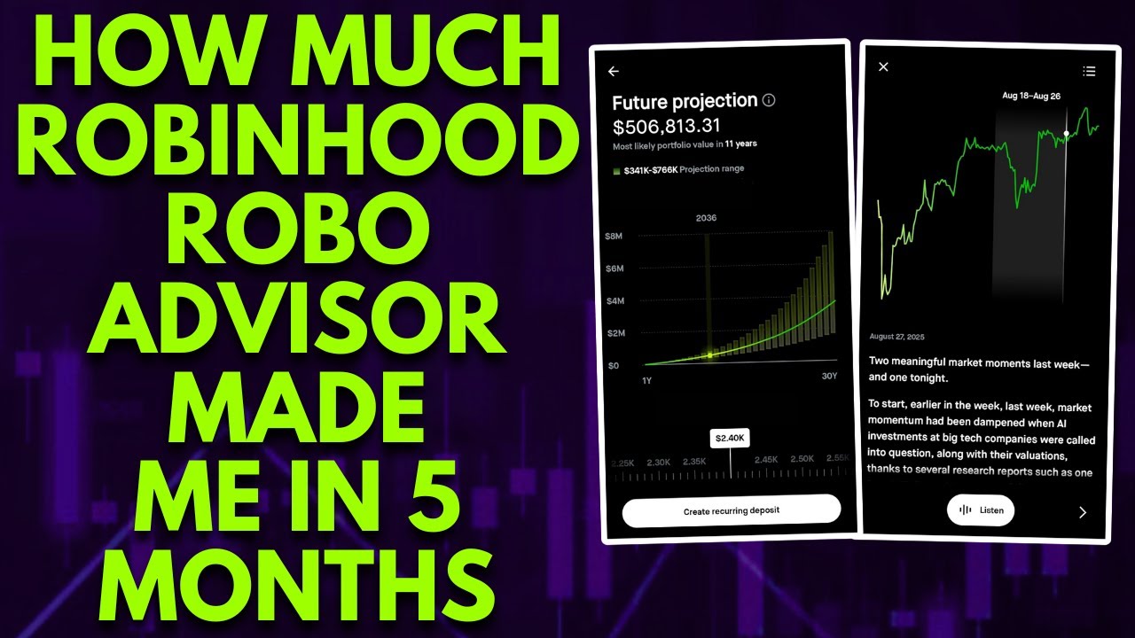 HOW MUCH ROBINHOOD ROBO ADVISOR MADE ME IN 5 MONTHS | ROBINHOOD STRATEGIES