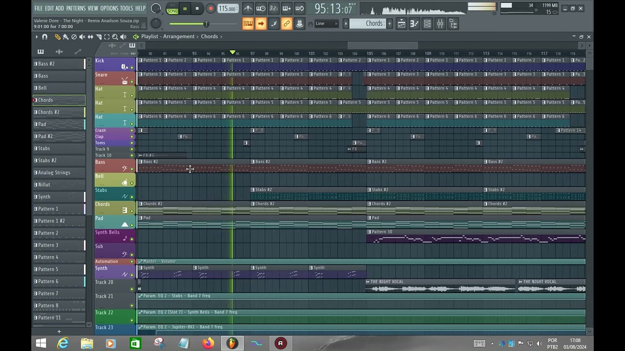 New Italo Disco - Valerie Dore - The Night - ( Remix By Anailson Souza ) FL Studio 20 Song