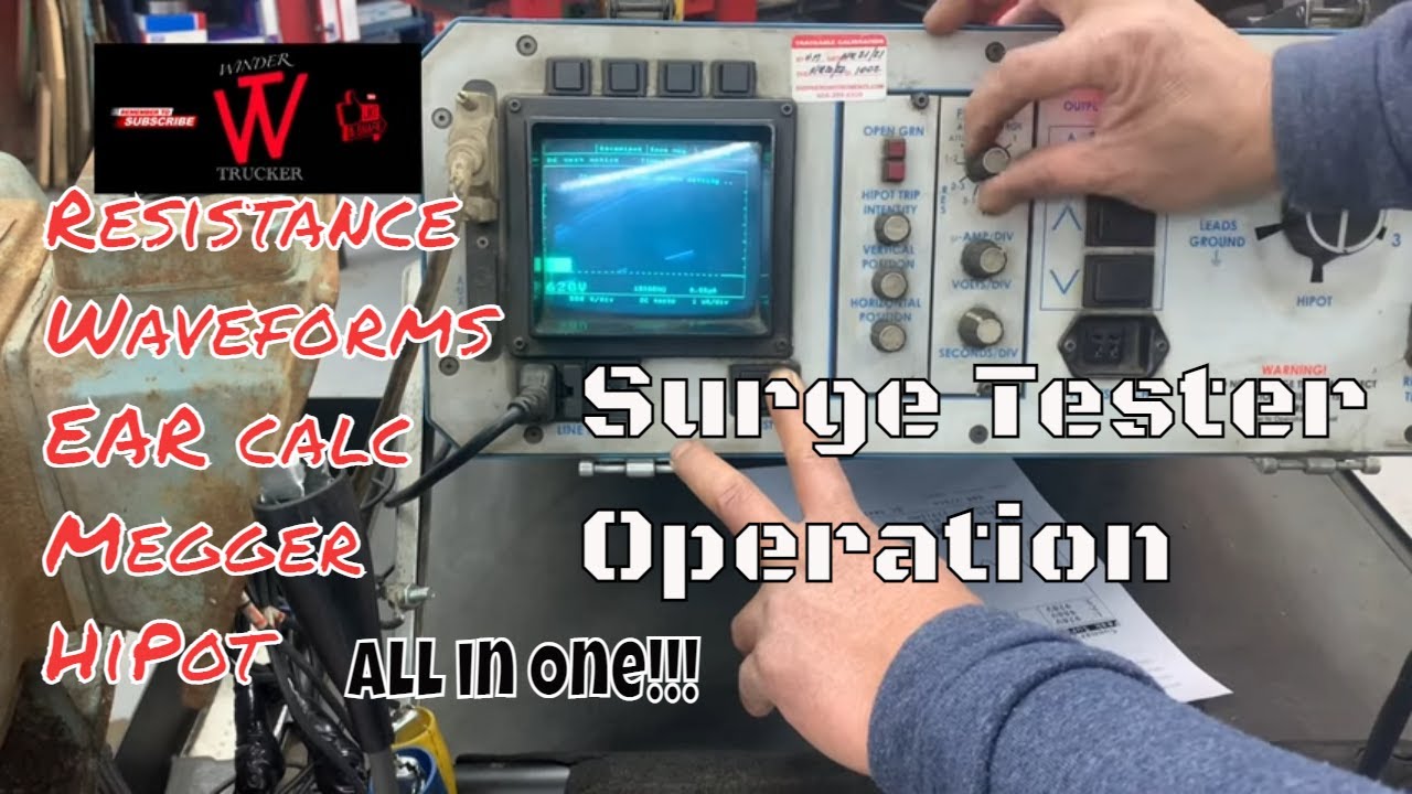 Motor Rewinding | Rewinding | Surge Tester for Motors | How to use Surge Tester with  Baker D12R