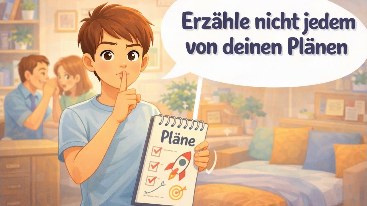 Learn German | German Podcast |Ep 26. Erzählen nicht jedem von deinen Plänen ( A2-B1 )