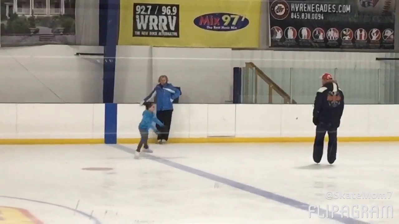 7 yr old Figure Skater - Double Jumps (8 mos progression)
