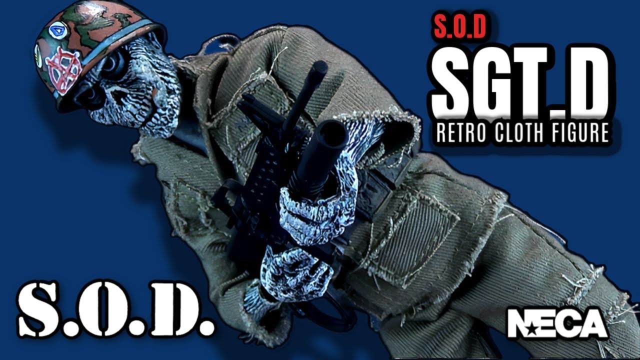 NECA Stormtroopers of Death Speak English or Die Retro Cloth SGT. D Figure | Video Review