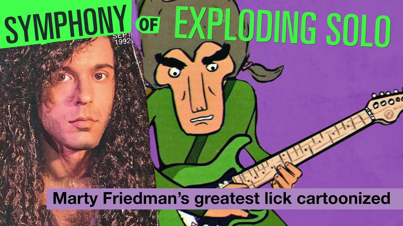 That Marty Friedman Lick on Mr. Fastfinger Exploding Solo . Animated Licks Ep37