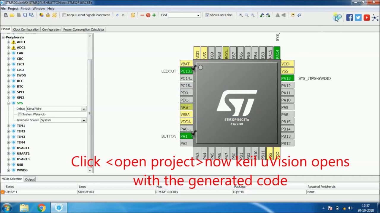 How to Program STM32F103C8 using Keil uVision & STM32CubeMX