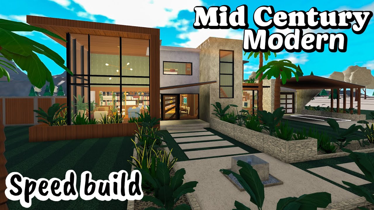 Welcome to Bloxburg | Mid Century Modern Speedbuild
