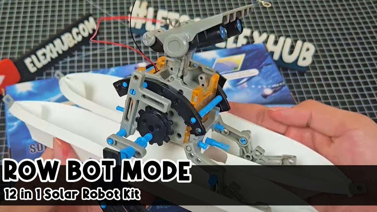 ROWBOT - 12 in 1 Solar Robot Assembly Part 5 - STEM Educational for KIDS