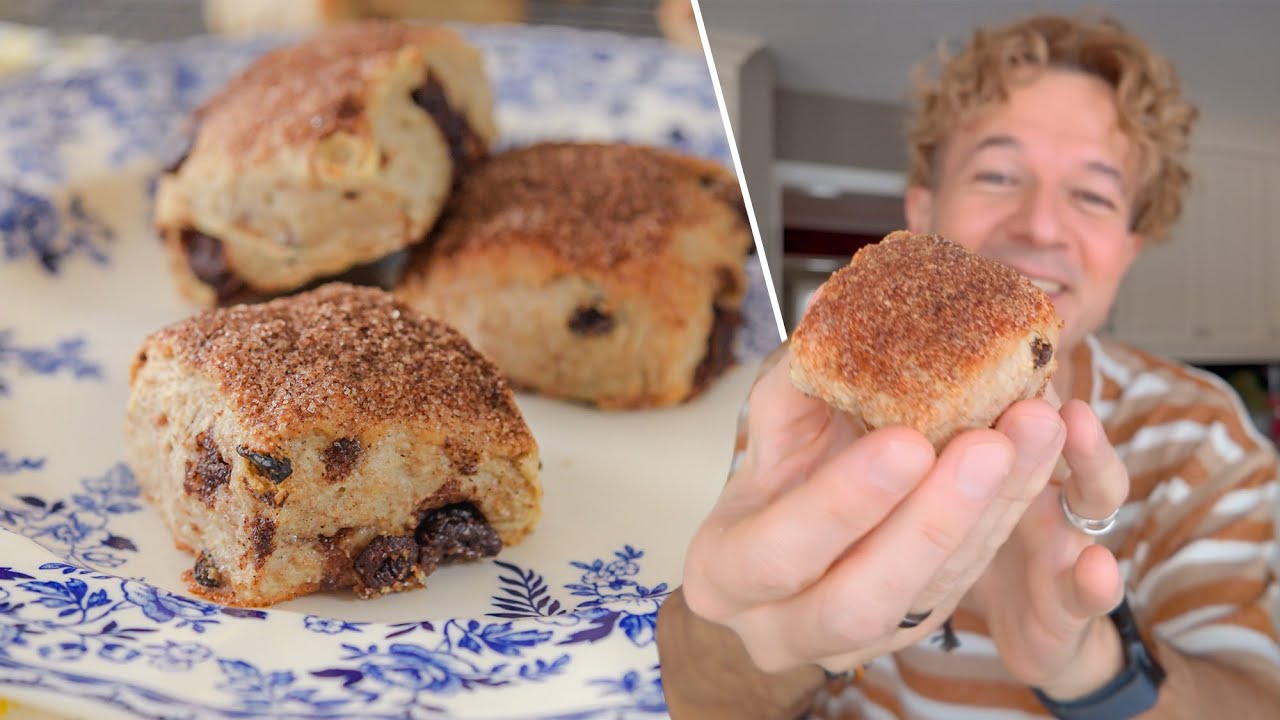Секрет этих вкусных булочек в маленьких подушечках! ПЫШНЫЕ СКОНЫ тают в рту | Cinnamon Scones