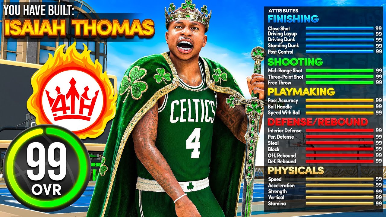 Этот билд Исайи Томаса сделал NBA2K26 в 10 раз веселее! +99 трехочковых, +99 бросков из-под кольц...
