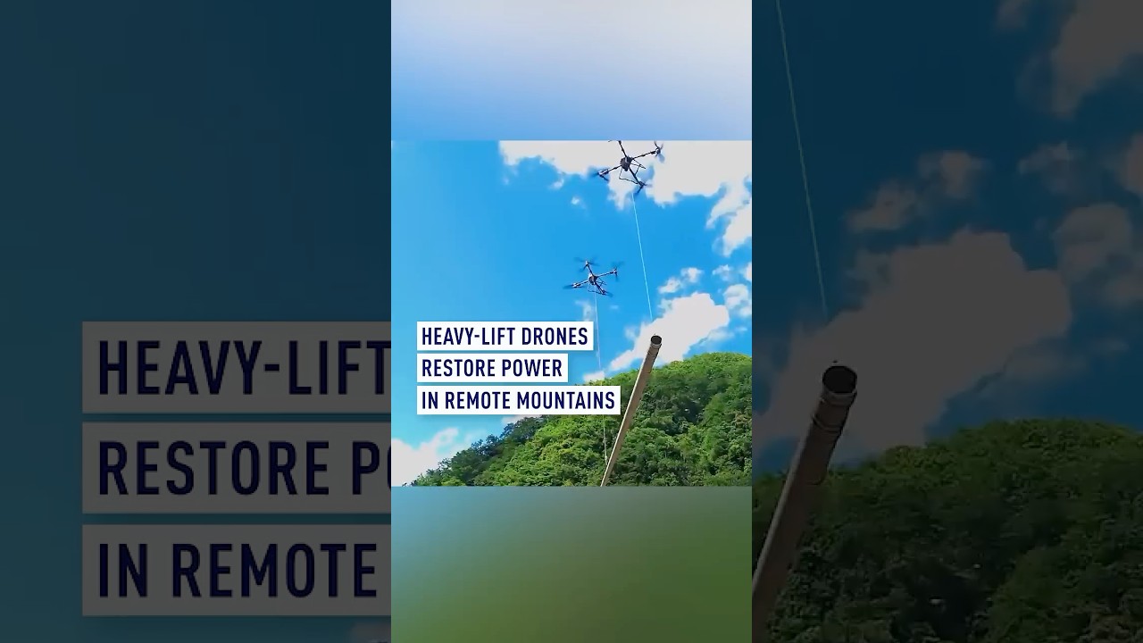 Heavy-lift drones restore power in remote mountains