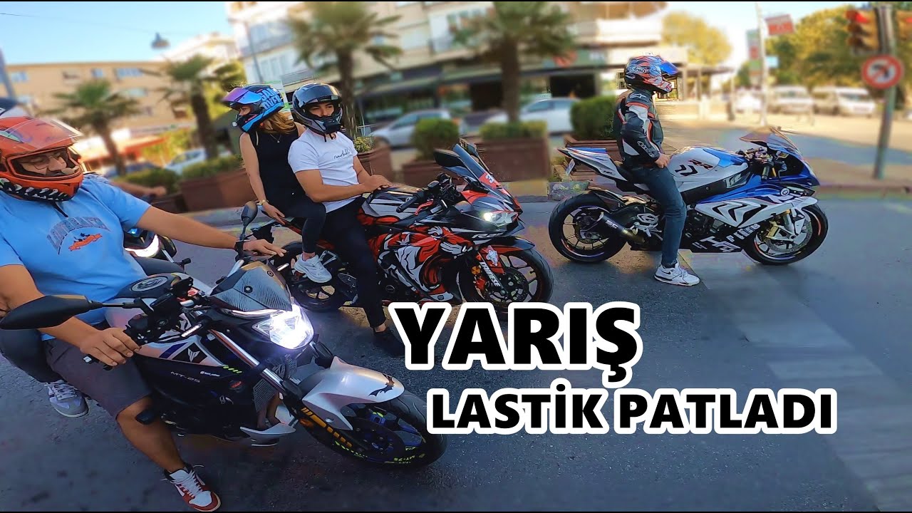 YARIŞ YAPILDI - R6 LASTİK PATLADI
