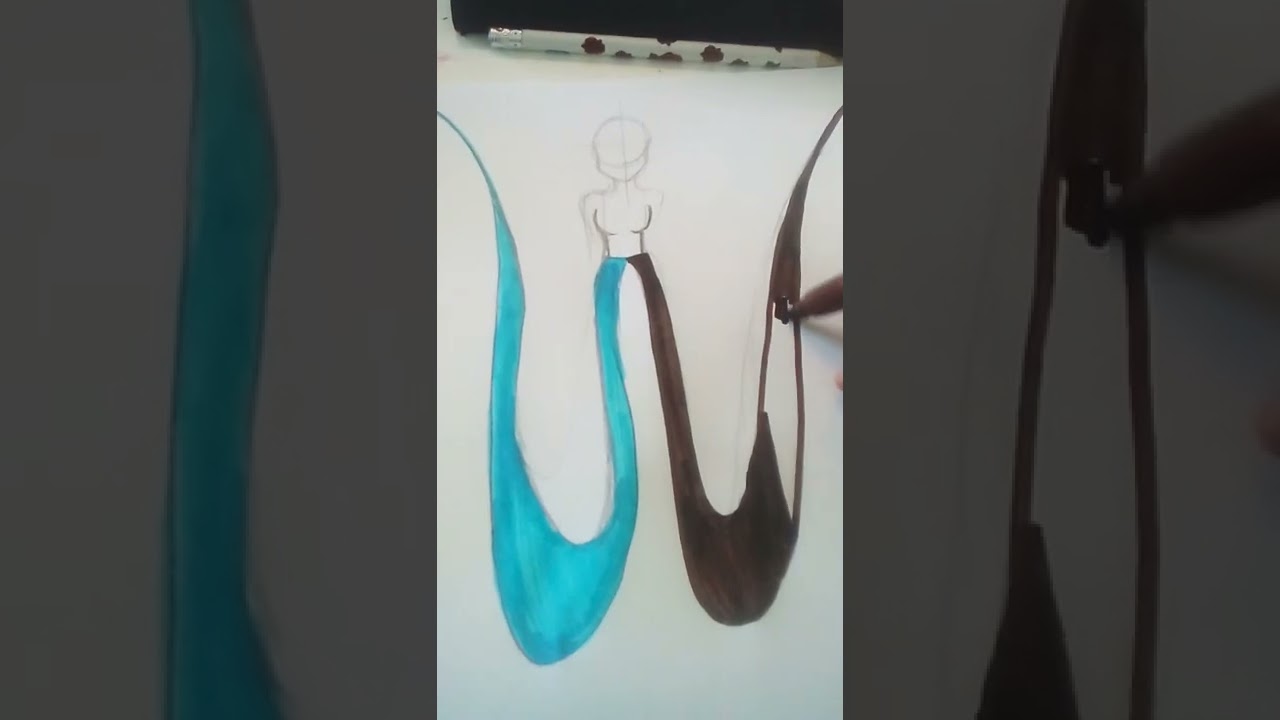 Bozzetto moda per la giornata internazionale della Terra 🌎| My art is Chiara | Short