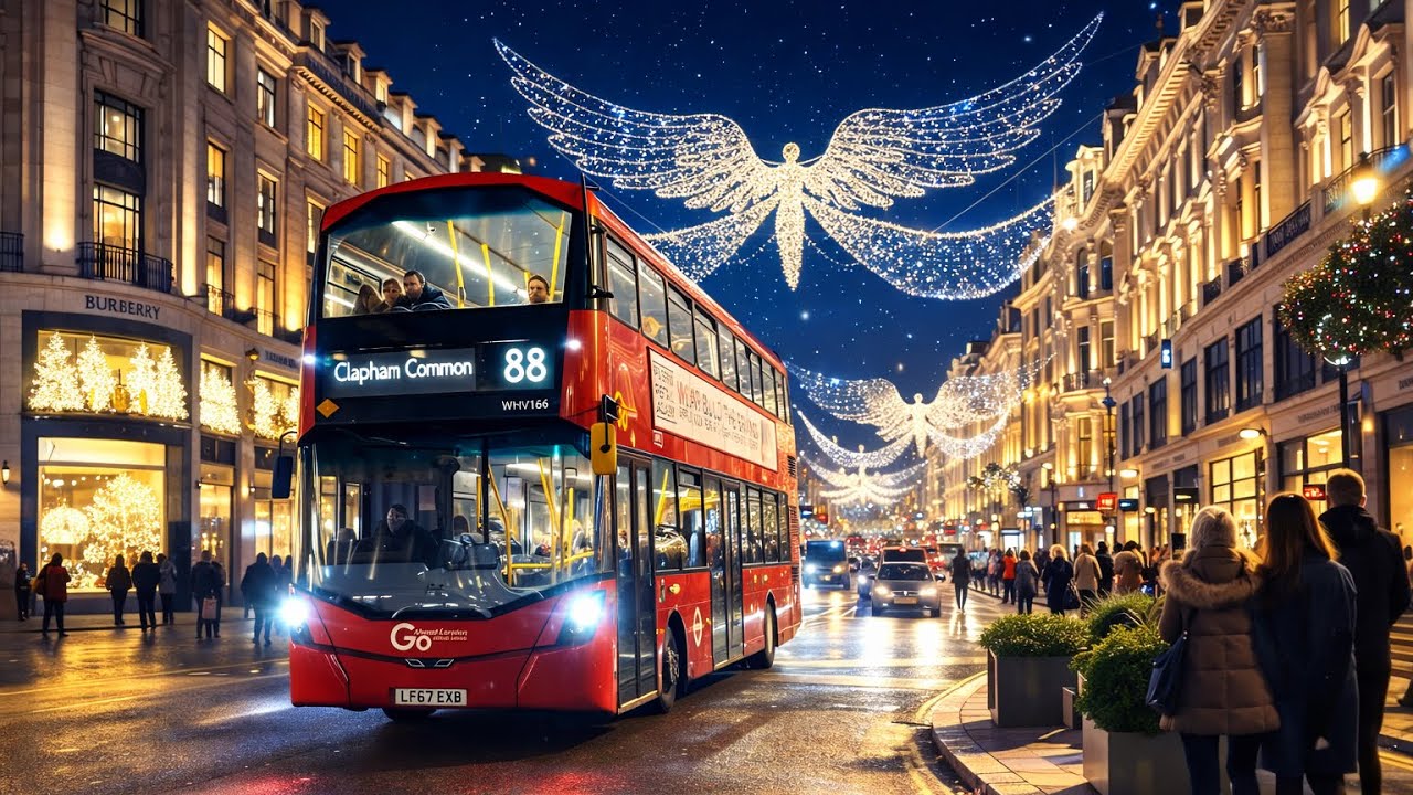 LIVE 🎄 Evening London Walk | Christmas Lights on Luxury Streets ✨ Relaxing Walking Tour