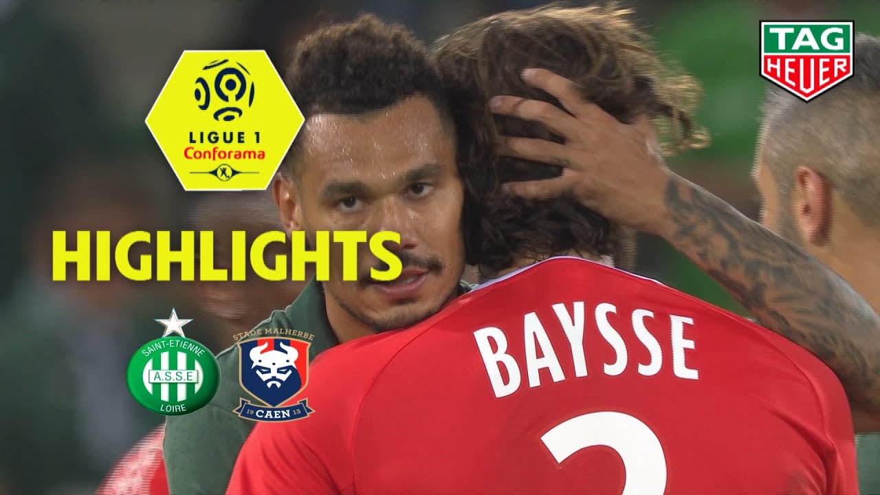 AS Saint-Etienne - SM Caen ( 2-1 ) - Highlights - (ASSE - SMC) / 2018-19
