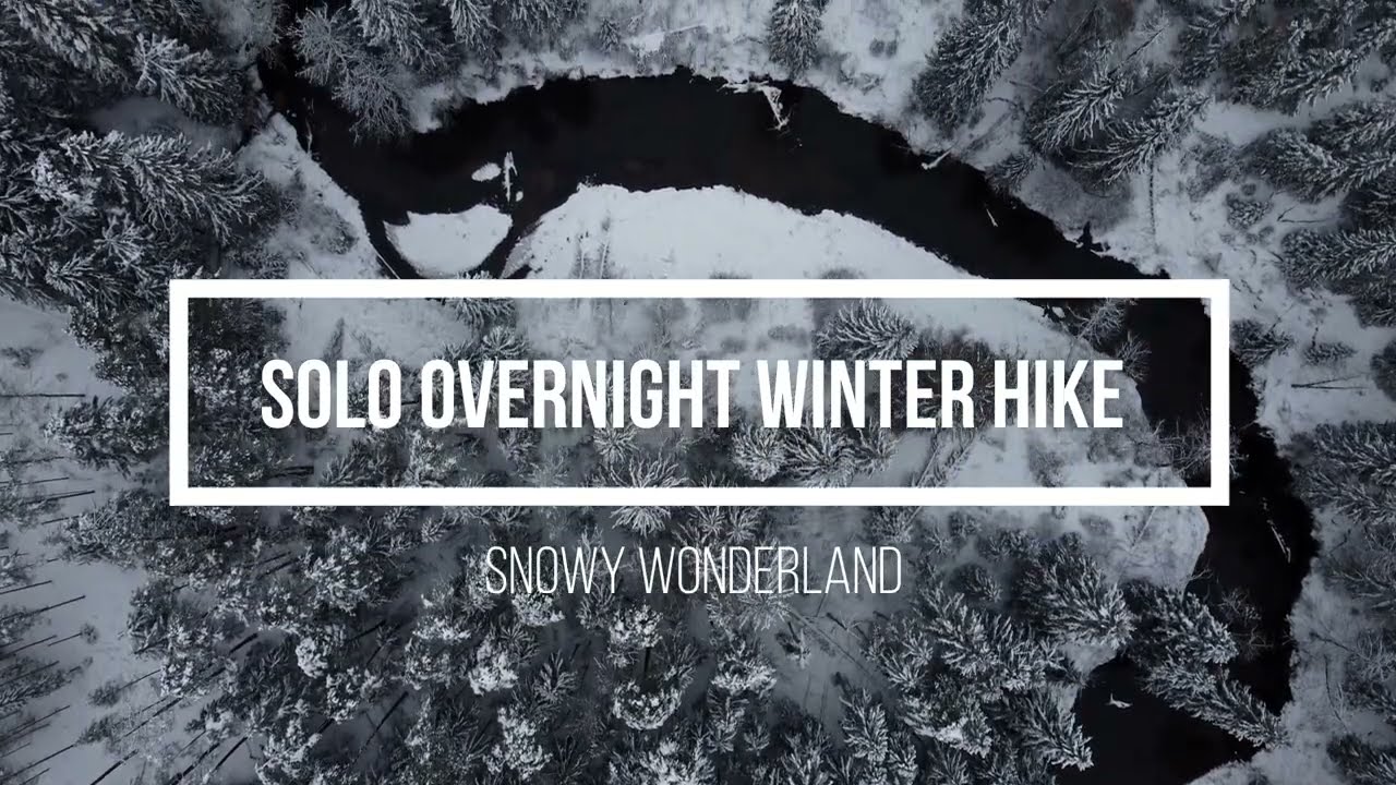 Solo overnight winter hike and tent camping in Dzūkija National Park - Lithuania - Ula