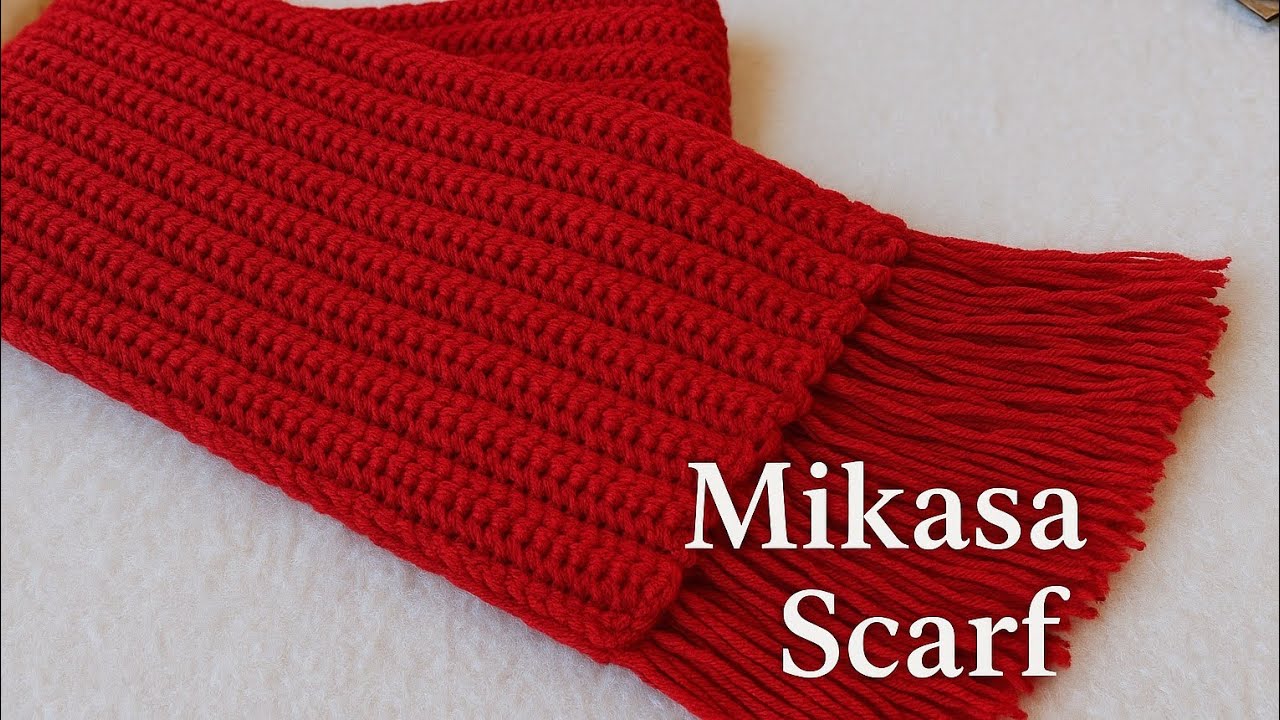 أسرار شغل سكارف ميكاسا | مشروع شتوي مربح بالكروشيه |Mikasa Scarf