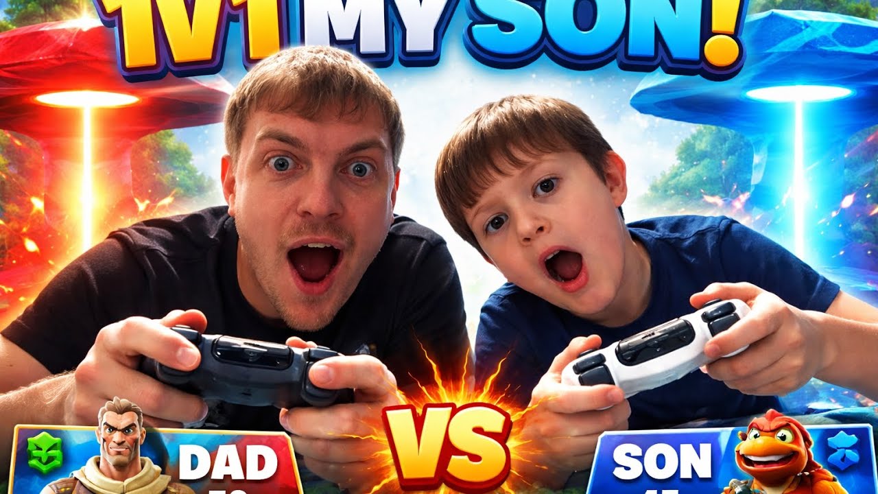 I 1v1 MY SON ON FORTNITE!!!