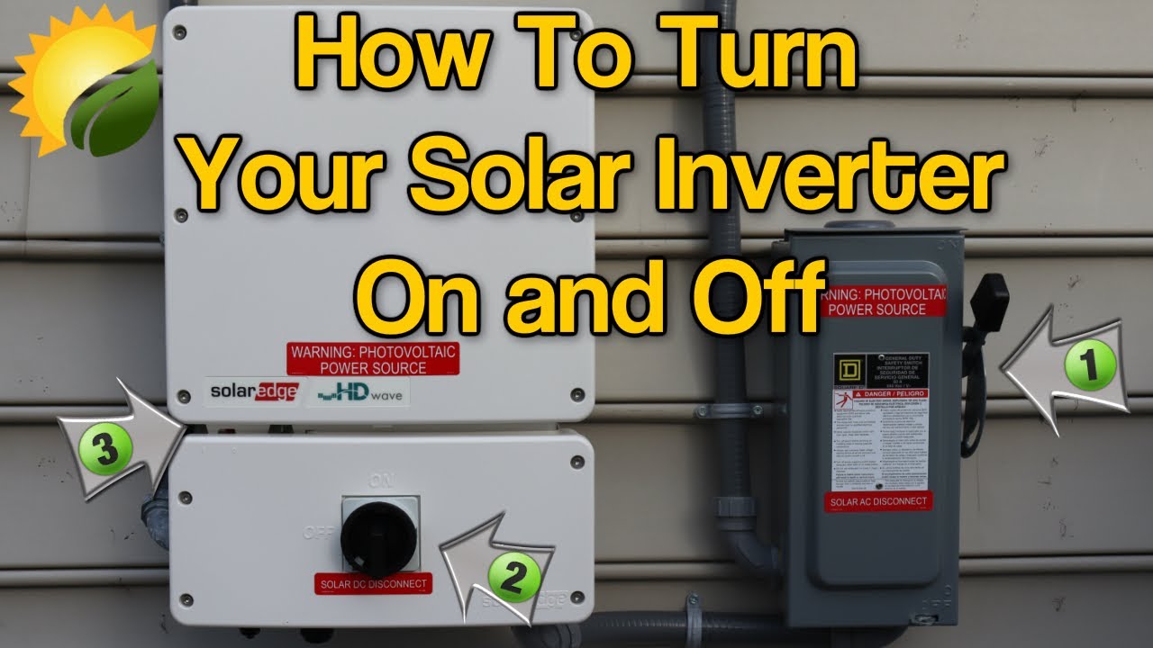 How To Turn Your Solar Panels On or Off