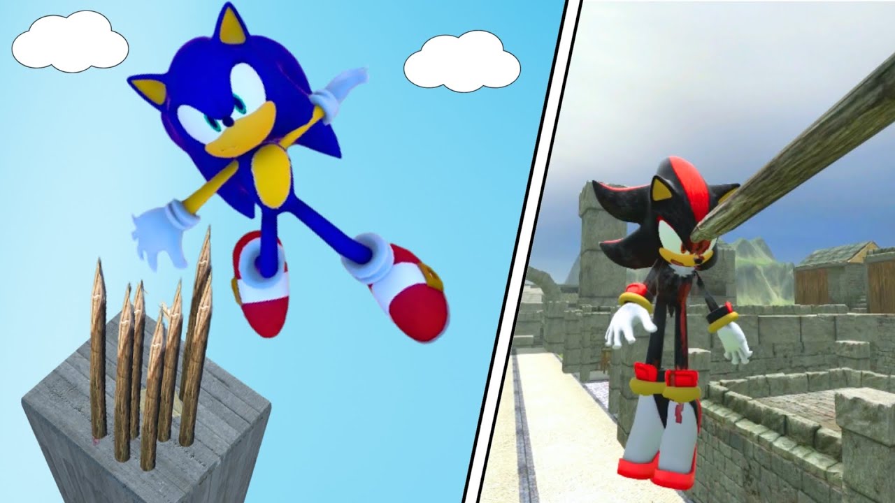 Sonic & Shadow NPC Ragdoll Physics Compilation #130 | Overgrowth