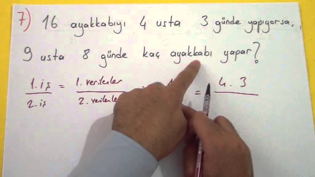 ORAN ORANTI SORU ÇÖZÜMÜ - Şenol Hoca