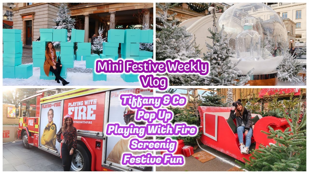 Tiffany & Co Pop Up, Playing With Fire Screening & Christmas Fun | Mini Weekly Vlog | GEMMA SUMMER