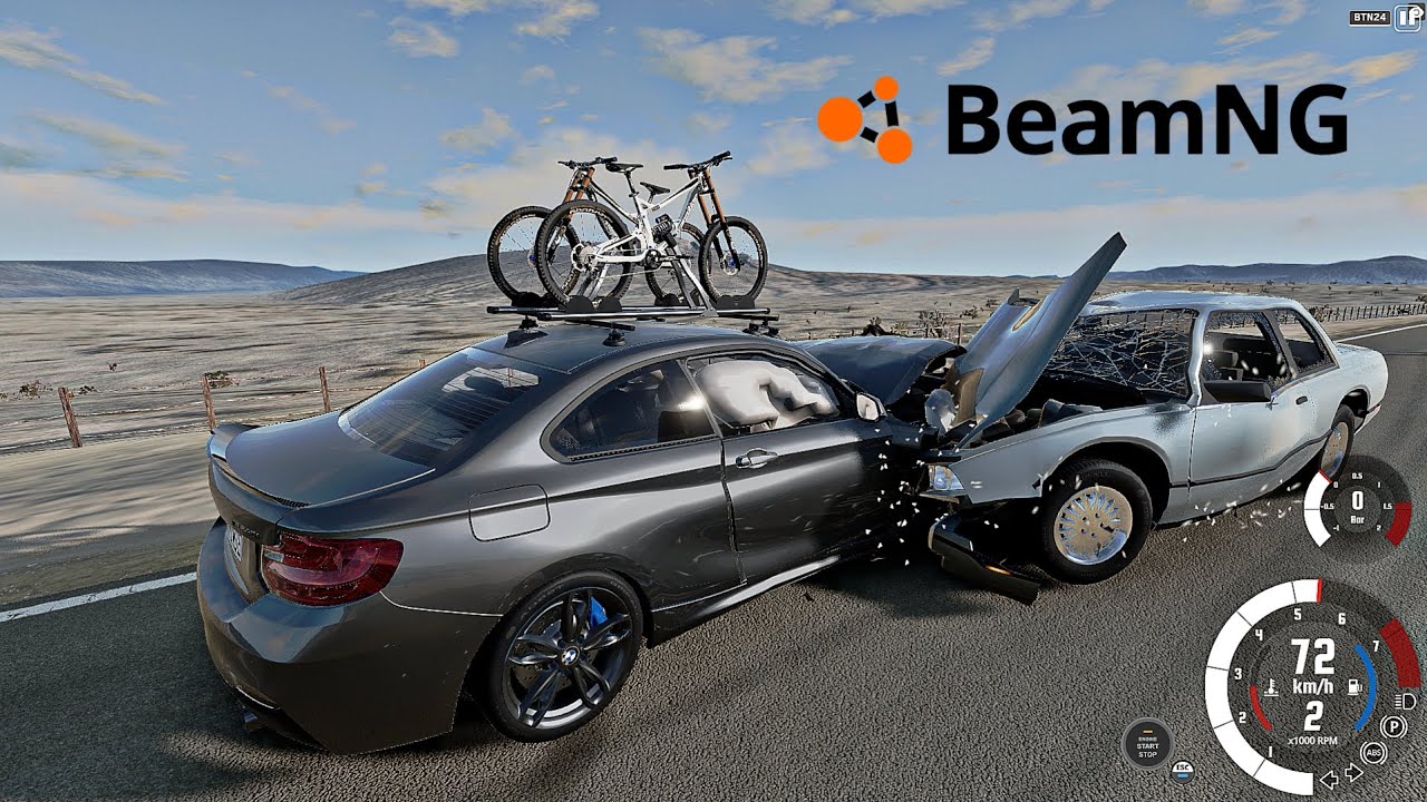 Teste de Impacto REALISTA no BeamNG – Olha o Estrago!