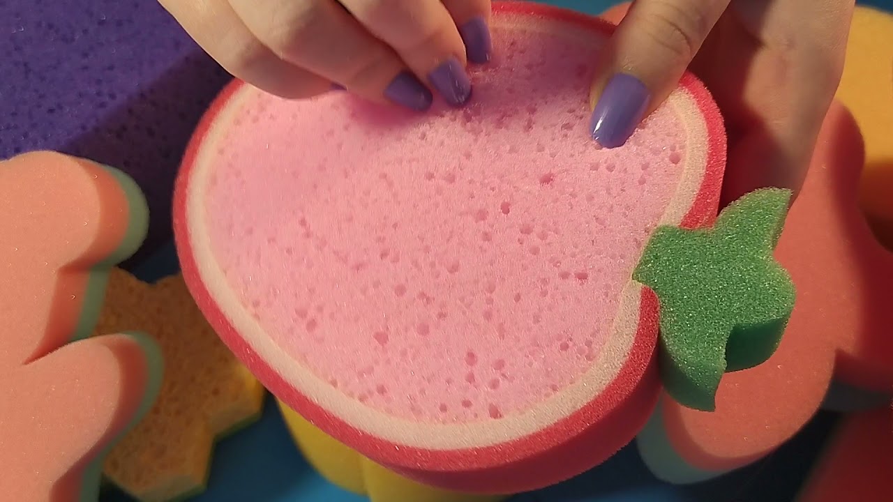 ASMR SPONGES [Dry sounds with new sponges] [No talking]