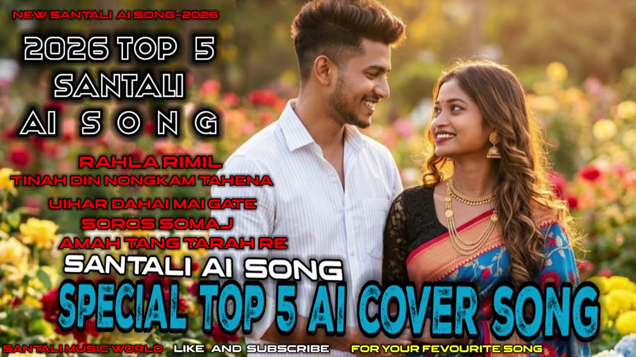 New santali top 5 ai cover song 2026 santali special romantic top 5 cover song 