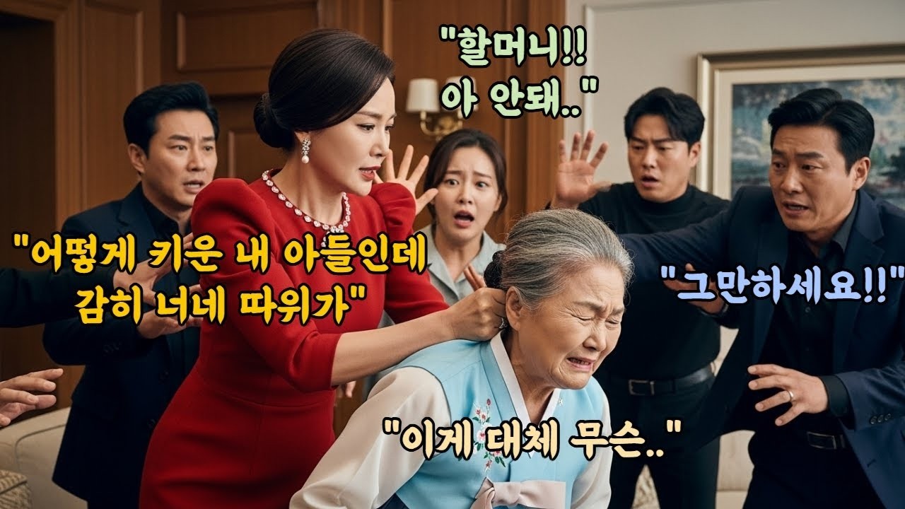 '돌아가신 부모님 대신 할머니랑 상견례에 갔더니 '부모 없는 흙수저가 감히!'라며 할머니의 머리채를 잡은 시어머니, 할머니의 복수가 시작되는데