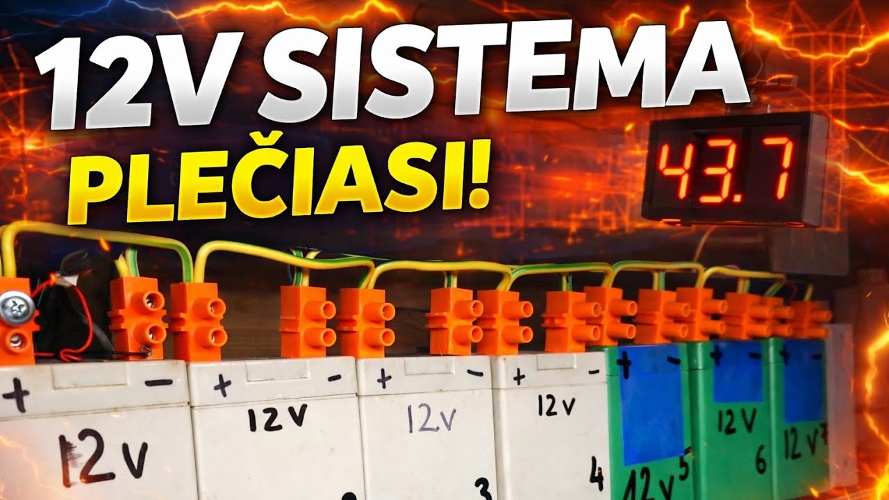 Plečiame 12v akumuliatorių sistema#ličio baterijos#off grid#savo elektra#pasidaryk pats