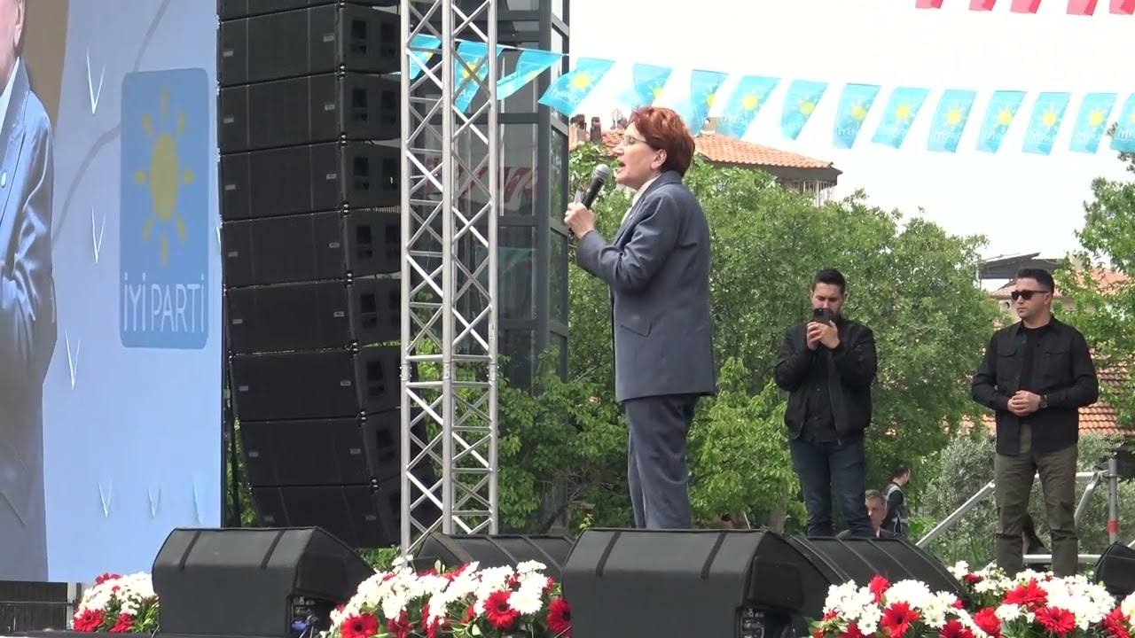 İyi Parti Genel Başkanı Meral Akşener&rsquo;in Denizli mitingi #denizli #aksener #miting