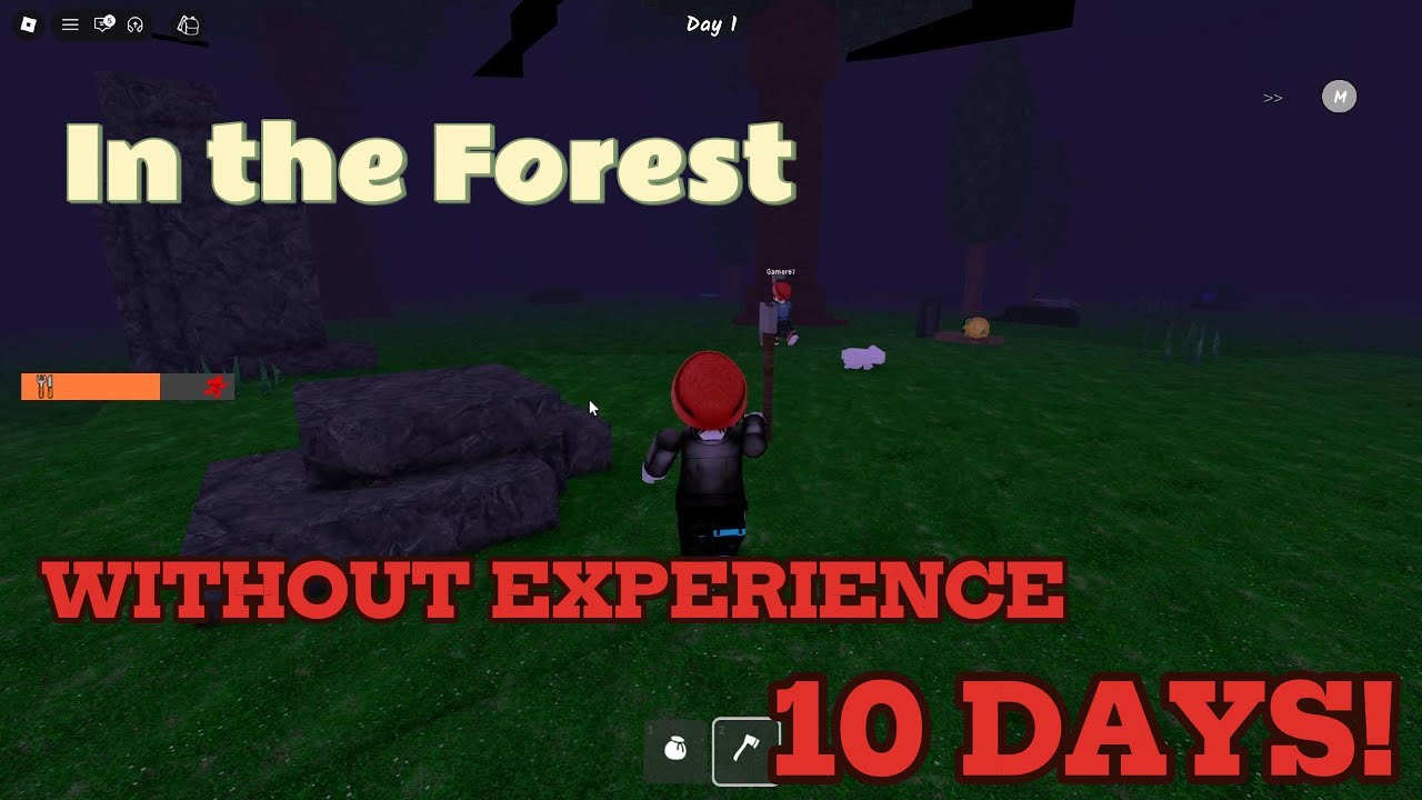 10 DAYS IN THE FOREST HORROR GAME (without experience😨)
