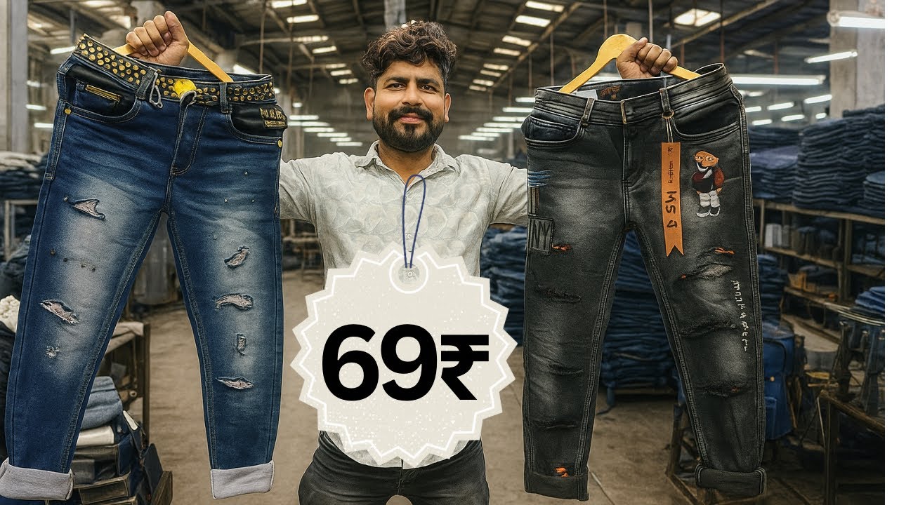 69₹ Jeans Wholesale Market in Ulhasnagar Maharashtra | Jeans Wholesale Market Jk Brand Jeans Mumbai