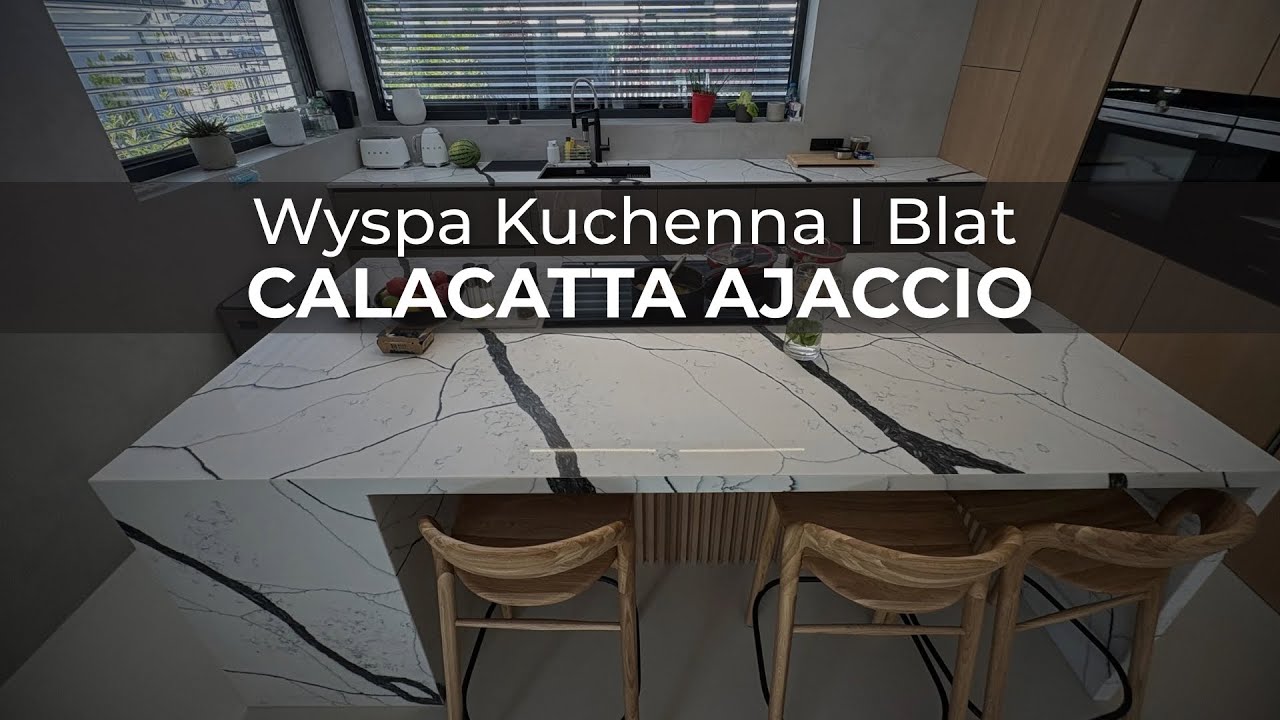 Wyspa kuchenna i blat z Calacatta Ajaccio