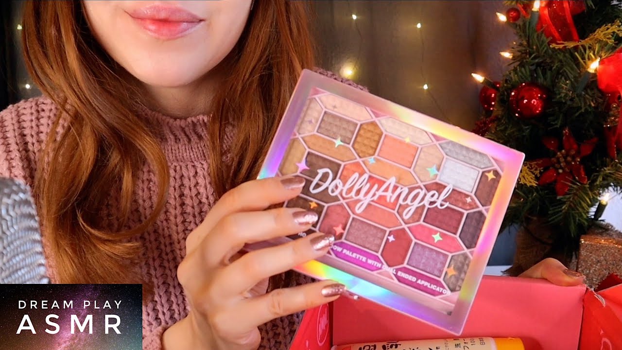 16 ★ASMR★ Weihnachts Makeup Unboxing Beauty Box aus Japan - fast tapping | Dream Play ASMR