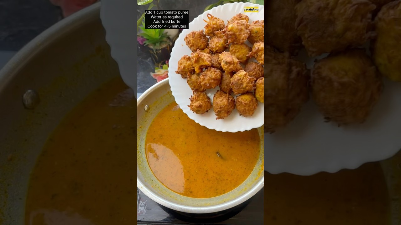 Raw Papaya Kofta Curry 😋❤️ #kofta #koftarecipe #recipe #homemade #foodykna