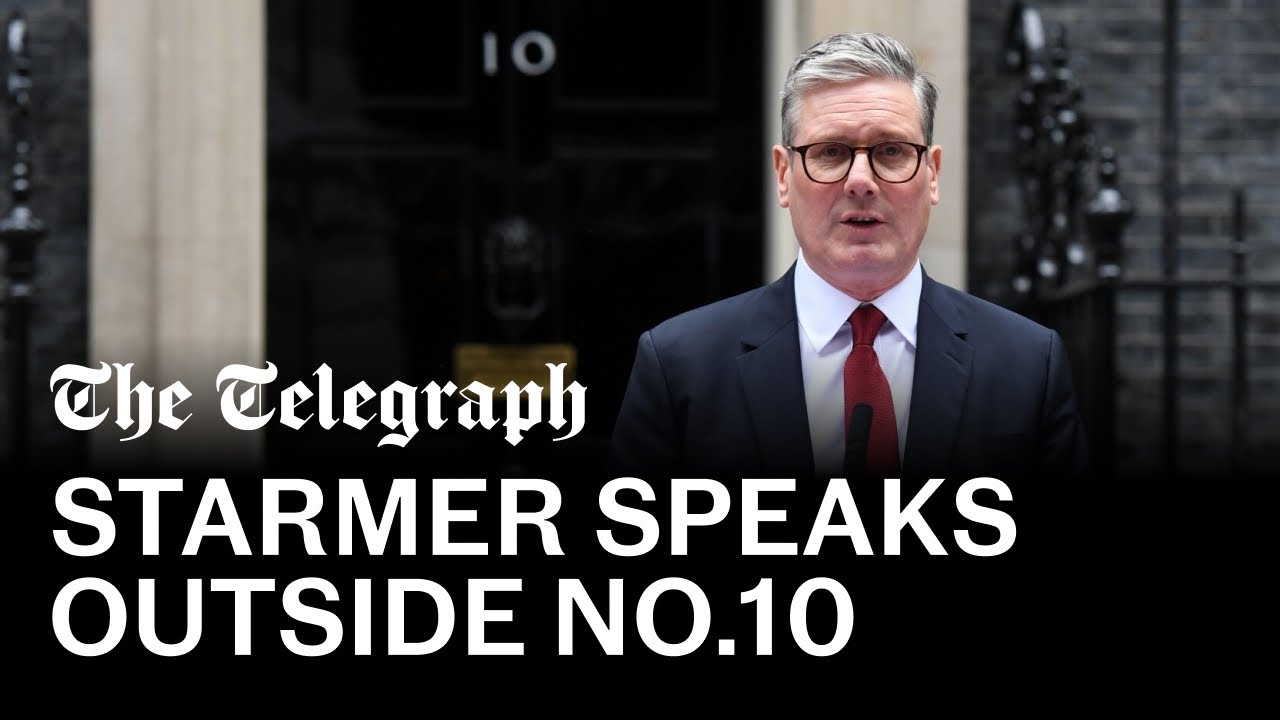 Watch: Starmer gives first speech from Downing Street