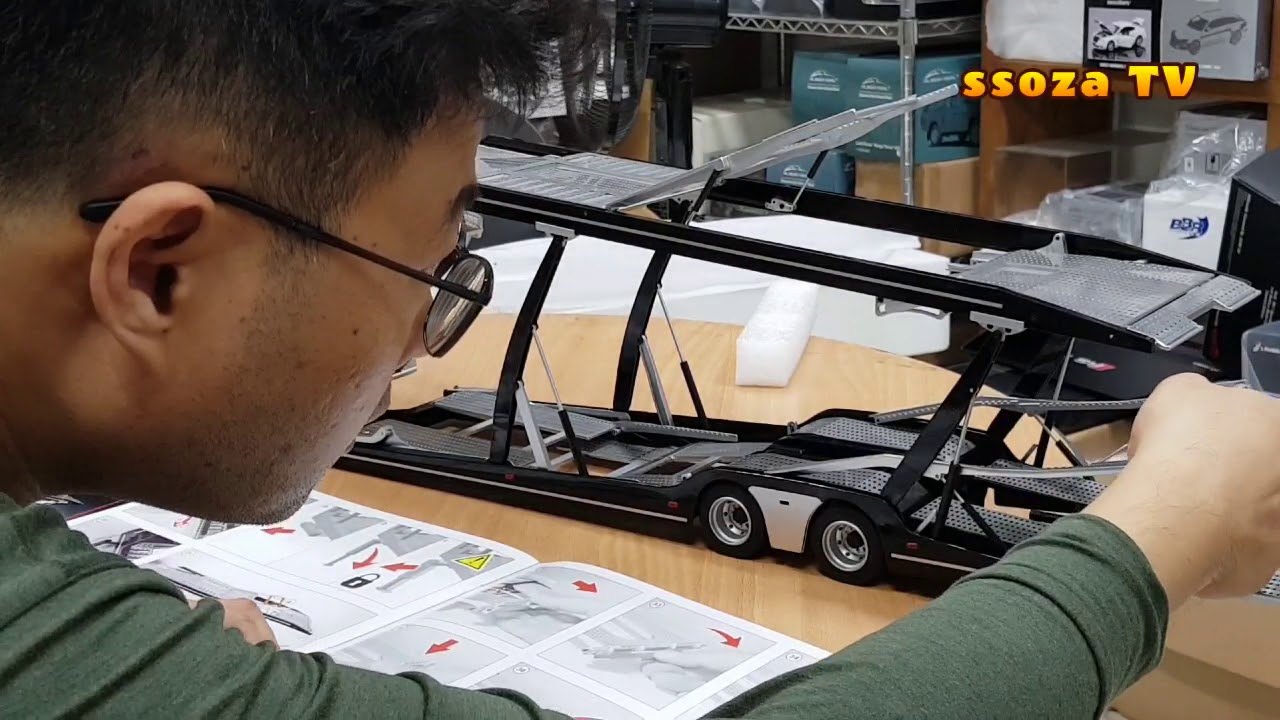 Semitrailer car carrier for Mercedes-Benz Actros Truck 벤츠 악트로스 전용 카 케리어 NZG컬렉션