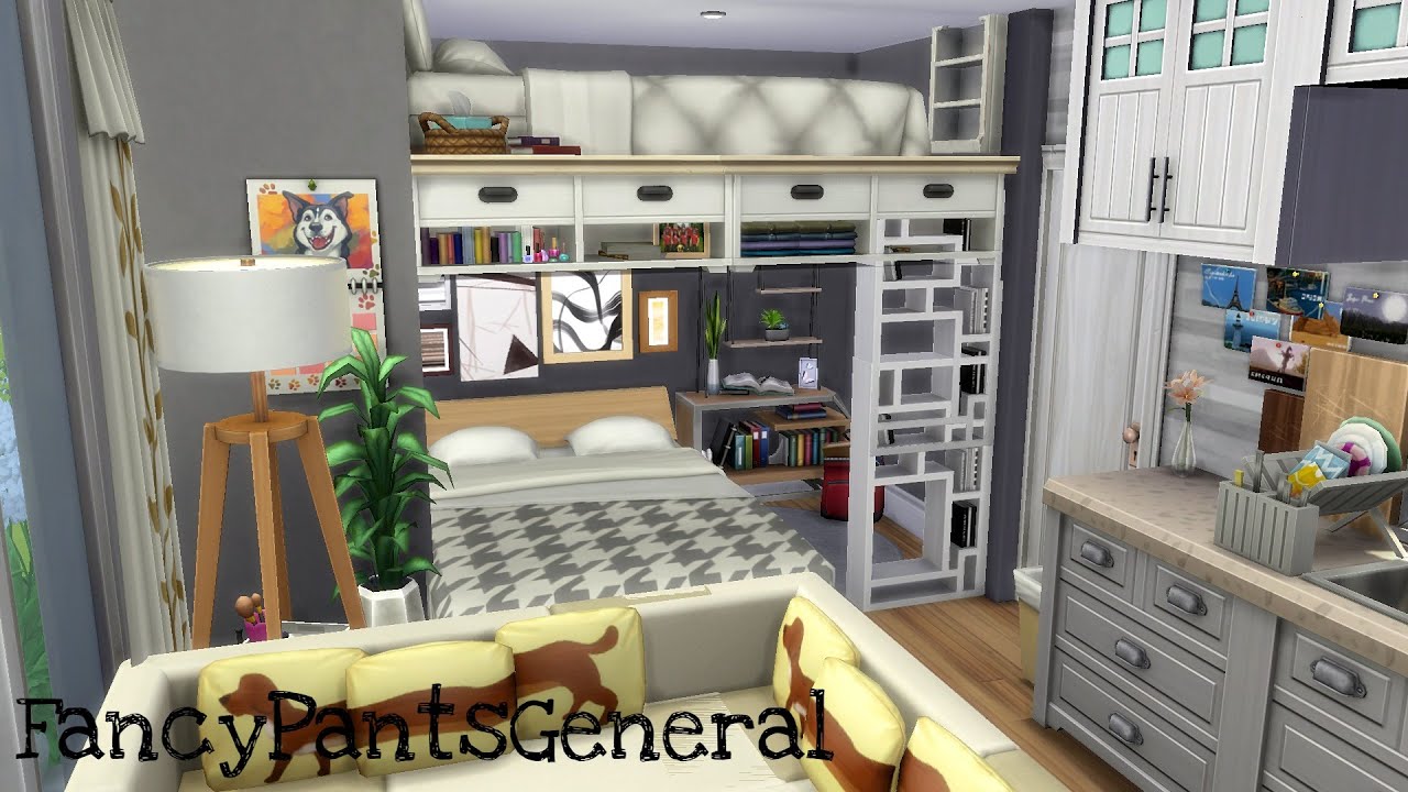 TWO SISTERS' TINY HOME | Speed Build | The Sims 4
