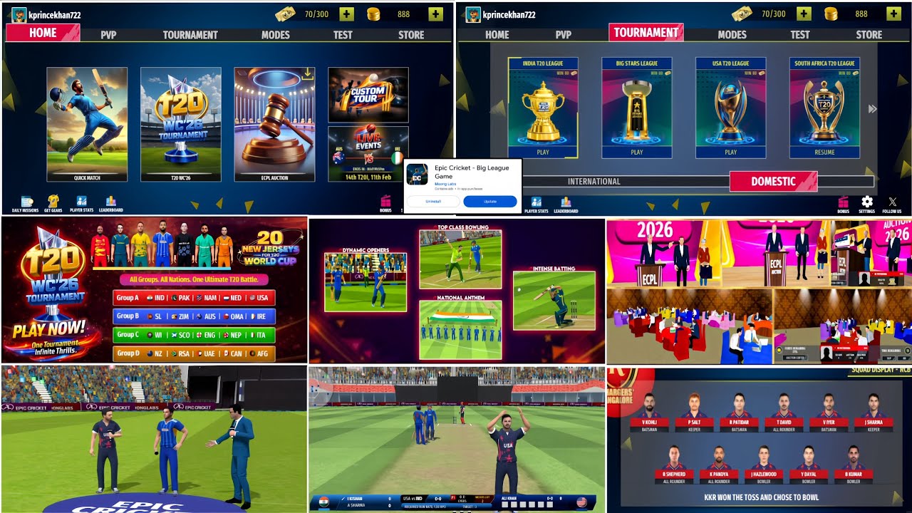 Epic Cricket 26 | Новое масштабное обновление V.3.78 | Обзор будущего | Чемпионат мира по T20 | Н...
